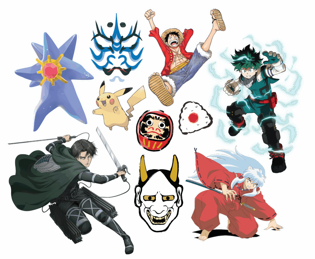 Stickers Japonika cultura anime e manga